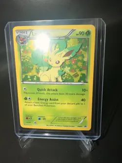 Pokemon TCG Black And White Promo Leafeon Holo Rare BW87 LP - Image 1