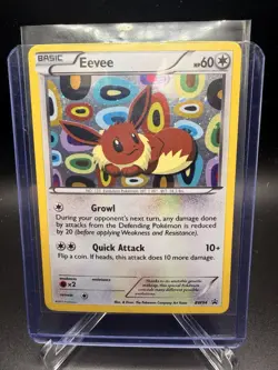Pokemon TCG Eevee BW94 Holo Black and White 2013 Black Star Promo LP - Image 1