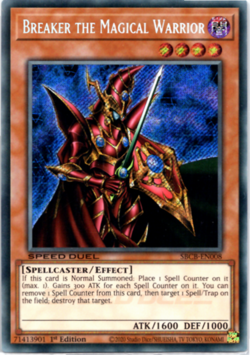 Breaker the Magical Warrior - SBCB-EN008 - Secret Rare - 1st Edition - Yugioh - Image 1