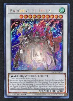 Yugioh Baronne de Fleur RA01-EN034 Platinum Secret Rare 1st Ed NM w/Tracking - Image 2