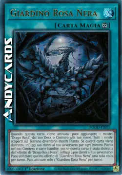 GIARDINO ROSA NERA • (Black Rose Garden) • Ultra R • DOOD IT055 • 1Ed • Yugioh! - Image 1