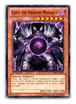 Cauis The Shadow Monarch - BP01-EN018 - Starfoil Rare - 1st Edition Yugioh - Image 1
