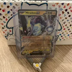 Miraidon ex Holo Shiny Pokemon TCG Card Scarlet Violet 081/198 2023 NEAR MINT - Image 3