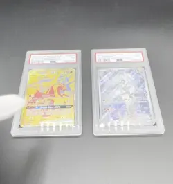 2 Graded PSA Pokemon Cards Reshiram & Charizard #SM247 Black Star And # 167/159 - Image 2