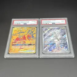 2 Graded PSA Pokemon Cards Reshiram & Charizard #SM247 Black Star And # 167/159 - Image 3