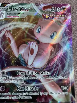 Pokemon TCG Fusion Strike Mew VMAX Card 114/264 - Image 2