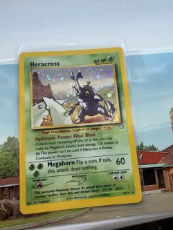 Heracross 6/111 Neo Genesis-Unlimited Edition Holo Pokemon Card LP - Image 1