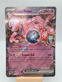 Pokemon TCG Team Rocket’s Mewtwo EX Black Star Promo 2025 #205 SVP205 Jumbo Card - Image 1