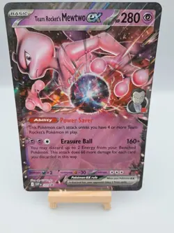 Pokemon TCG Team Rocket’s Mewtwo EX Black Star Promo 2025 #205 SVP205 Jumbo Card - Image 2