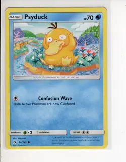 PSYDUCK SUN & MOON BASE SET POKEMON CARD 28/149 NM/M - Image 1
