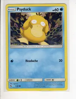 PSYDUCK HIDDEN FATES SET POKEMON CARD 11/68 NM/M - Image 1