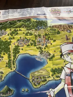 Pokemon Card Game POSTER & MAP ~ Arena Poster Vintage 1999 RARE Toys R Us - Image 4