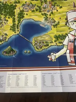 Pokemon Card Game POSTER & MAP ~ Arena Poster Vintage 1999 RARE Toys R Us - Image 5