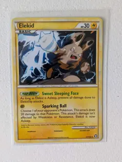 ELEKID 21/102 POKEMON TRIUMPHANT SET, RARE NON-HOLO POKEMON TCG CARD - Image 1
