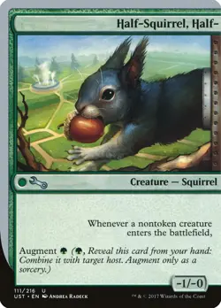 MTG Magic the Gathering Half-Squirrel, Half- (111/288) Unstable LP - Image 1