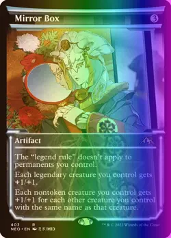 MTG Magic the Gathering Mirror Box (403/606) Kamigawa Neon Dynasty LP FOIL - Image 1