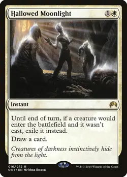 MTG Magic the Gathering Hallowed Moonlight (16/308) Magic Origins MP - Image 1