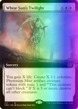 MTG White Sun's Twilight (377/530) Phyrexia All Will Be One LP FOIL - Image 1
