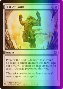 MTG Magic the Gathering Test of Faith (17/165) Darksteel LP FOIL - Image 1