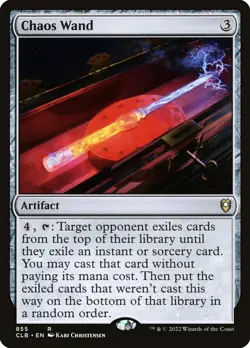 MTG Chaos Wand (855/1080) Commander Legends Battle for Baldur's Gate LP - Image 1