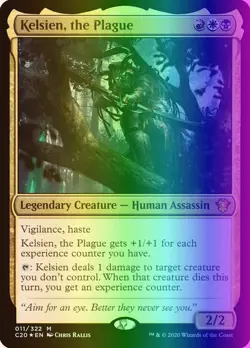 MTG Magic the Gathering Kelsien, the Plague (11/355) Commander 2020 LP FOIL - Image 1