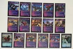 MTG Universes Beyond Transformers Complete Set Broken Glass (14+2) (NM) - Image 1