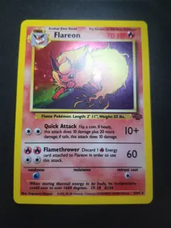 Flareon 3/64 Pokemon Jungle Unlimited Holo Rare - Image 2