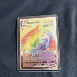 Pokemon TCG Metagross VMAX 208/198 Chilling Reign Secret Rare - Image 1