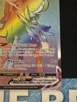 Shadow Rider Calyrex VMAX 204/198 Rainbow Secret Rare Chilling Reign Pokemon NM - Image 3
