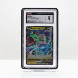 Pokemon Rayquaza V Holo #100/159 Crown Zenith 2023 - CGC 9 Mint - Image 1