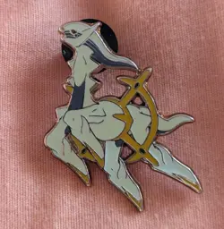 Official Pokemon Arceus White Mythical Collection 2016 Collectors Enamel Pin TCG - Image 1