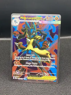 Pokemon TCG Mega Lucario ex 160/132 Mega Evolution- Full Art- Pack Fresh NM/M - Image 1