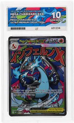 Pokemon TCG Mega Charizard X Ex MEP 023 UPC promo - ACE 10 - Image 3