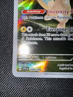 Pokemon TCG Pachirisu 208/198 Illustration Rare Scarlet & Violet Base Set NM/N - Image 5