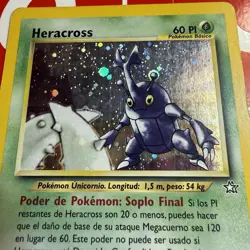 Pokemon Neo Genesis Unlimited Heracross - 6/111 - Holo - Spanish (MP) - Image 2