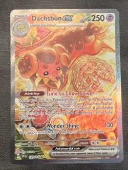 Pokemon TCG Dachsbun EX 169/142 Special Illustration Rare PSA 10 Stellar Crown - Image 1