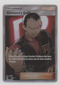 Full Art - Giovanni's Exile Pokemon Sun & Moon Hidden Fates #67 - Image 1
