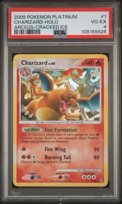Charizard Holo - Arceus Cracked Ice 1/99 Rare - Pokemon TCG PSA 4 - Image 1