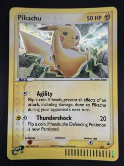 Pikachu 012 Black Star Promo 2003 E Reader Series Holo Rare Pokemon TCG LP - Image 1