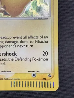 Pikachu 012 Black Star Promo 2003 E Reader Series Holo Rare Pokemon TCG LP - Image 5