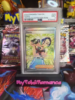 Pokemon Perrin #220 Scarlet & Violet Twilight Masquerade SIR PSA 9 - Image 1