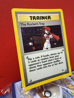 2000 Pokemon TCG - The Rocket’s Trap Trainer - Gym Heroes Holo No. 19/132 | LP - Image 2