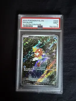 Pokemon Magikarp 203/193 Illustration Rare Scarlet & Violet Paldea Evolved PSA 9 - Image 2