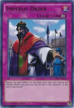 Yugioh! LP Imperial Order - DUSA-EN049 - Ultra Rare - 1st Edition Lightly Played - Image 1