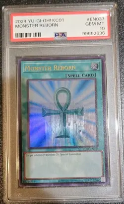 2024 YU-GI-OH! KC01-25TH ANV ULTIMATE KAIBA SET Monster Reborn EN037 PSA 10 - Image 1