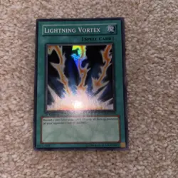 Lightning Vortex fet-en040 1st Edition (NM) Super Rare Yu-Gi-Oh! Wow look - Image 1