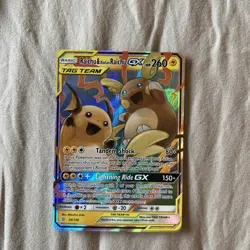 Raichu Alolan Raichu GX Holo Card 54/236 Unified Minds Tag Team Edition - Image 4