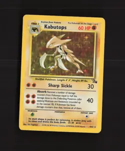 Kabutops 9/62 WOTC Fossil Unlimited Holo Rare Pokemon Card - Image 1