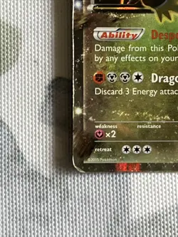 Pokemon Tyrantrum EX Card Black Star Promo XY70, w/ Sleeve - Image 2