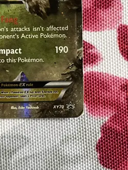 Pokemon Tyrantrum EX Card Black Star Promo XY70, w/ Sleeve - Image 3